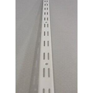 4 Adet 200 Cm Beyaz Çift Delikli Raf Dikme Destek Profili - Raf Direği