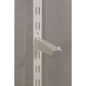 4 Adet 200 Cm Beyaz Çift Delikli Raf Dikme Destek Profili - Raf Direği