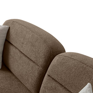 Eymense Lizbon Yataklı Sandıklı Üçlü Koltuk Kahverengi