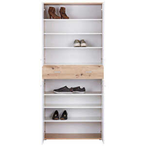 Tartu Ayakkabılık - Çok Amaçlı Dolap - Atlantikçam-beyaz - 80 Cm