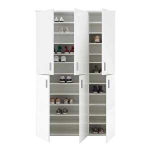 Keila Ayakkabılık - Çok Amaçlı Dolap - Kiler Dolabı - Beyaz - 120 Cm