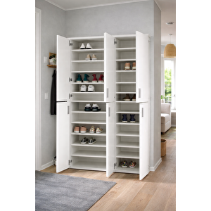 Keila Ayakkabılık - Çok Amaçlı Dolap - Kiler Dolabı - Beyaz - 120 Cm