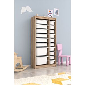 Alara Xs 18 Sepetli Çok Amaçlı Mutfak Kiler Dolabı Beyaz