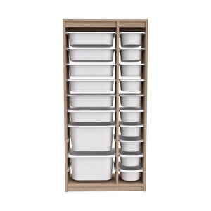 Alara Xs 18 Sepetli Çok Amaçlı Mutfak Kiler Dolabı Beyaz