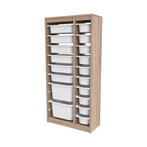 Alara Xs 18 Sepetli Çok Amaçlı Mutfak Kiler Dolabı Beyaz