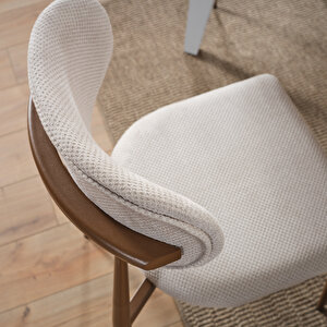 Polo 6 Kişilik Mutfak Yemek Masası Takımı Krem