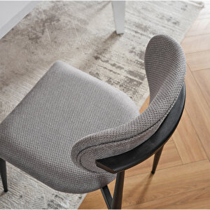 Polo 6 Kişilik Mutfak Yemek Masası Takımı Gri