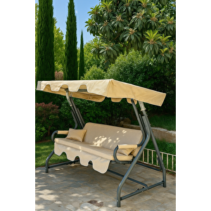 Salıncak Hamak Zırh Demir 3 Kişilik - Sultana Bahçe Balkon Teras Salıncağı A Plus Ürün