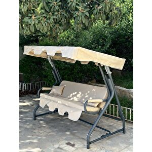 Salıncak Hamak Zırh Demir 3 Kişilik - Sultana Bahçe Balkon Teras Salıncağı A Plus Ürün