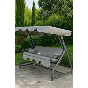 Salıncak Hamak Zırh Demir 3 Kişilik - Sultana Bahçe Balkon Teras Salıncağı A Plus Ürün