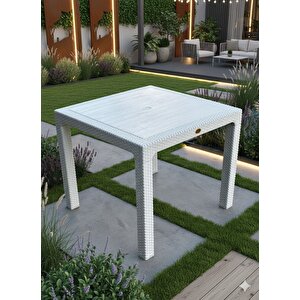 Lotus Kare Masa Takımı 90x90 Masa 4 Kişilik Masa Seti