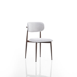 Polo Metal 2'li Mutfak Yemek Masası Sandalyesi Krem