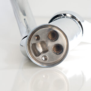 Decordem Banora Liza, Krom Kuğu Mutfak Bataryası, Paslanmaz Pirinç Gövde, Su Tasarruflu 360° Döner Musluk