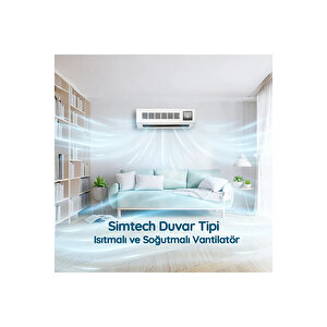 Si̇mtech Km-2514 Duvarti̇pi̇ Serami̇k Isitici Ve Vanti̇latör