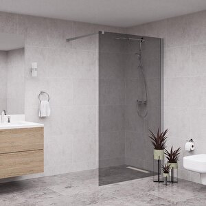 Silver Septo 6mm Füme Cam Seperatör Duşakabin 85 cm