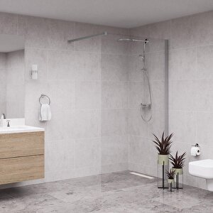 Silver  Septo 6mm Şeffaf Cam Seperatör Duşakabin 70 cm