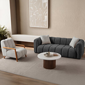 Eymense Nline Koltuk Takımı 3+3+1+1 Antrasit