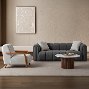 Eymense Nline Koltuk Takımı 3+3+1+1 Antrasit