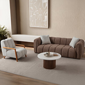 Nline Koltuk Takımı 3+1 Kahverengi Kahveregi