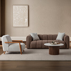 Nline Koltuk Takımı 3+1 Kahverengi Kahveregi