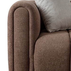 Eymense Nline Koltuk Takımı 3+1 Kahverengi