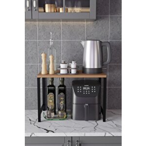 Airfryer Rafı,mutfak Organizeri, Mikrodalga Dolabı , Tezgah Üstü Fırın Çay ,kahve ,baharatlık Standı Atlantik Çam