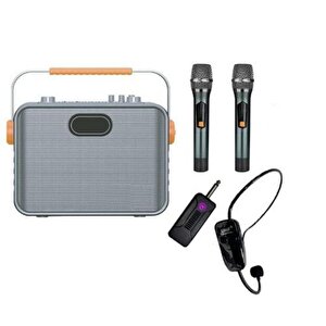 Luxury, Profesyonel 150w  2 El  1 Kafa Mikrofonlu Taşınabilir Ses Sistemi, Gitar Girişli Taşınabilir Anfi , Mevlüt Anfisi
