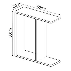 Lotus Modern Yan Sehpa – Kitaplıklı Ve Dekoratif Tasarım, Traverten Desen