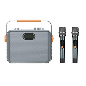 Luxury, Profesyonel 150w Çift El Mikrofonlu Taşınabilir Ses Sistemi, Gitar Girişli Taşınabilir Anfi , Mevlüt Anfisi