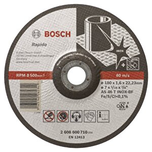 - 180*1,6mm Expert Serisi Bombeli Inox (paslanmaz Çelik) Kesme Diski (taş) - Rapido 2608600710