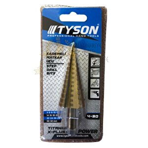 Tyson Çam Panç Kademeli Matkap Ucu - 4-30 Mm.