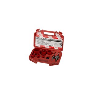 Bi-metal Panç Takımı - 13`lü Set (19-64 Mm), Ahşap İçin, Çantalı