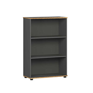 Rio 3 Raflı Kitaplık - Antrasit/kontra 72x109x34 Cm