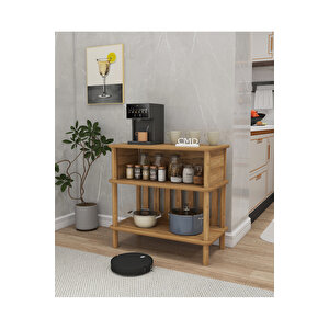 Forte Çok Amaçlı Kahve Dolabı: Minimalist Mdf Ve Ahşap Tasarımıyla Estetik Ve Fonksiyonellik 73cm