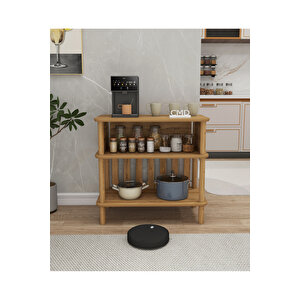 Forte Çok Amaçlı Kahve Dolabı: Minimalist Mdf Ve Ahşap Tasarımıyla Estetik Ve Fonksiyonellik 73cm