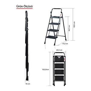 Peri̇lla Stepla 4 Basamak Merdi̇ven