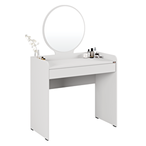 Curve Makyaj Masası - Diamond Beyaz 90x142x47 Cm