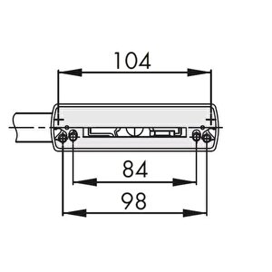 Si-aubi Eksenel Alüminyum Pencere Kolu  Antrasit Gri (ral 7016) (si̇-line Lm)