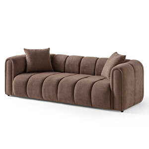 Eymense Nline Üçlü Koltuk Kahverengi