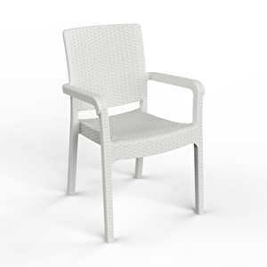 Hilton Plastik Sandalye 2'li Beyaz