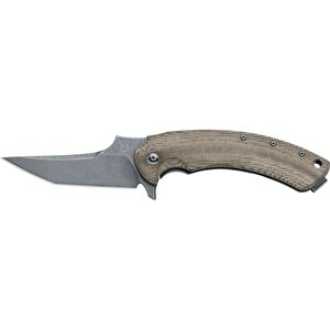 Knives Geco N690 Titanium Frame Green Canvas Çakı