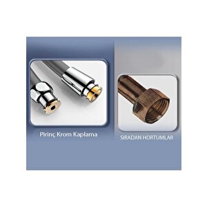 Masaj Özellikli Duş Seti Patlamz Hortumlu