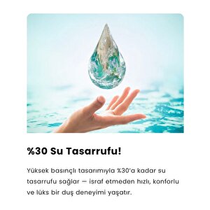 Kireç Önleyici Su Tasarruflu Duş Seti (ptlamaz Hortumlu)