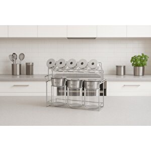 Fennel Standlı 8'li Baharat Seti