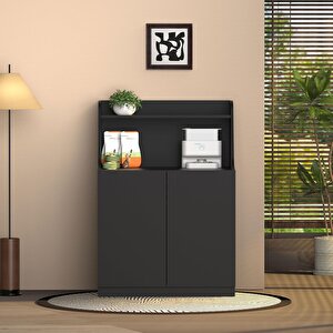 Petlebi Kedi Tuvalet Dolabı – Çok Amaçlı Kedi Mobilyası - Siyah