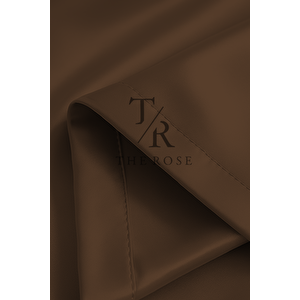 Kahverengi Blackout, Işık Geçirmez, Karartma Perde, Pilesiz, Lüks, A+ Kalite, Tek Kanat, Güneşlik