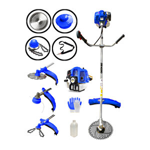 Profesyonel 2 Zamanlı Yan Tipi Benzinli Motorlu Tırpan Ot Çim Çayır Biçme Kesme Makinesi