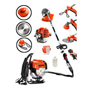 Pro 4x4 2 Zamanlı Sırt Tipi Benzinli Motorlu Tırpan Ot Çim Çayır Biçme Kesme Makinesi