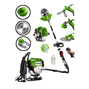 Pro 4x4 2 Zamanlı Sırt Tipi Benzinli Motorlu Tırpan Ot Çim Çayır Biçme Kesme Makinesi