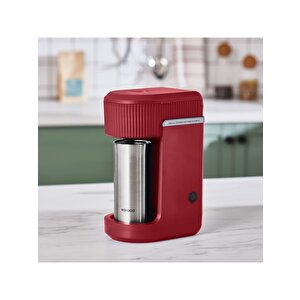 Mono Personal Filtre Kahve Makinesi Ve Inox Kişisel Termos Hediyeli Red